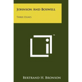 Johnson and Boswell: Three Essays