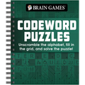 Brain Games - Codeword Puzzle: Unscramble the Alphabet, Fill in the Grid, and Solve the Puzzle!