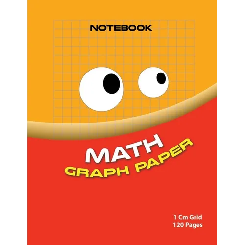 Math graph paper ( red edition ): 1cm size graph paper grid ( Color: Red 120 pages )