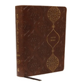 KJV, Journal the Word Bible, Imitation Leather, Brown, Red Letter Edition, Comfort Print: Reflect, Journal, or Create Art Next to Your Favorite Verses