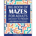 Big Book of Mazes for Adults: 185 Easy to Medium Labyrinth Puzzles