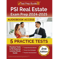 PSI Real Estate Exam Prep 2024-2025: 5 Practice Tests and PSI National License Study Guide [Audiobook Access]