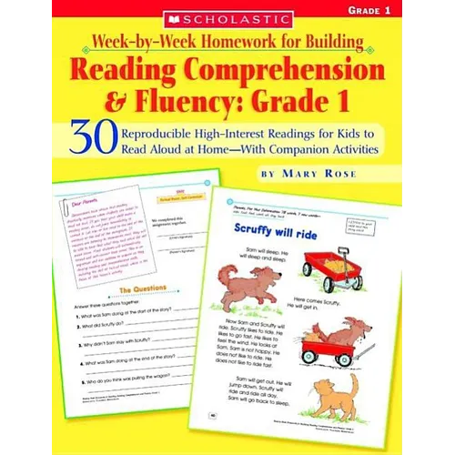 Week-By-Week Homework for Building Reading Comprehension and Fluency: Grade 1