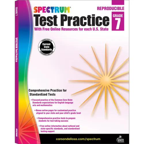 Spectrum Test Practice, Grade 7: Volume 67
