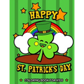 Happy St. Patrick's Day Coloring Book for Kids: Cute St. Patrick's Day Children's Book Lucky Clovers, Funny Leprechauns, & Shamrocks Fun Coloring Book