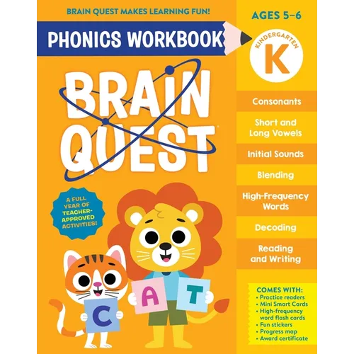 Brain Quest Phonics Workbook: Kindergarten