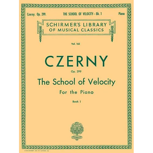 School of Velocity, Op. 299 - Book 1: Schirmer Library of Classics Volume 162 Piano Technique