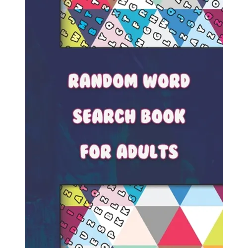 Large Print Word-Finds Puzzle - Random Word Search Book for Adults - 100 Puzzles