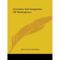 Acrostics And Anagrams Of Shakespeare