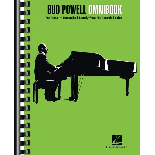 Bud Powell Omnibook Piano Sheet Music Transcriptions 35 Jazz Piano Solos Transcribed from Original Recordings Advanced Jazz Improvisation Book for Pia