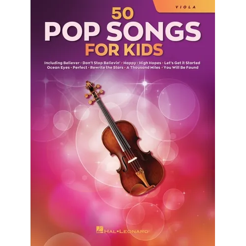50 Pop Songs for Kids for Viola