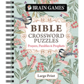 Brain Games - Bible Crossword Puzzles: Prayers, Parables & Prophets - Large Print
